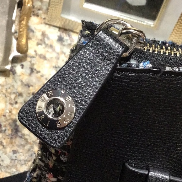 Henri Bendel Tweed Jetsetter Multicolor Backpack Satchel Crossbody NWOT - Picture 3 of 4